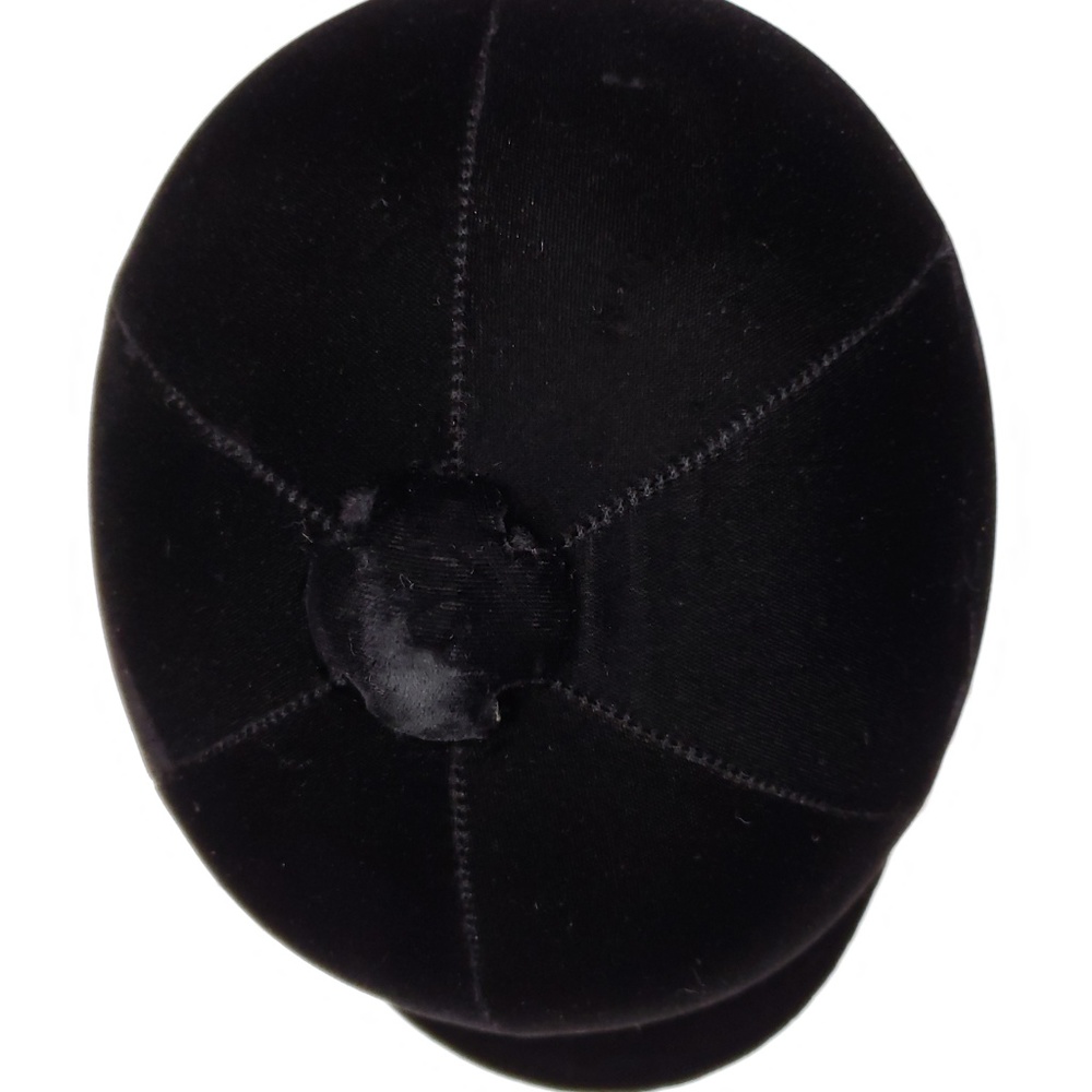Black Velvet Riding Hat - Picture 2 of 8